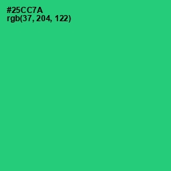 #25CC7A - Malachite Color Image