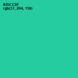 #25CC9F - Shamrock Color Image