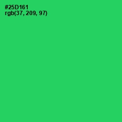 #25D161 - Malachite Color Image