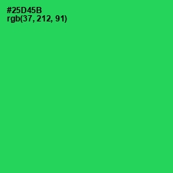 #25D45B - Malachite Color Image