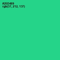 #25D489 - Shamrock Color Image