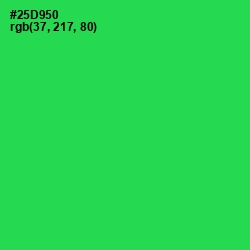 #25D950 - Malachite Color Image