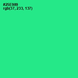 #25E989 - Shamrock Color Image