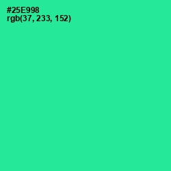 #25E998 - Shamrock Color Image