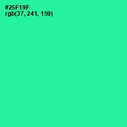 #25F19F - Shamrock Color Image