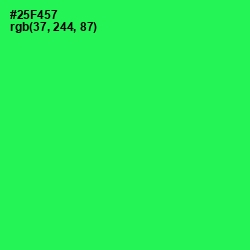 #25F457 - Malachite Color Image