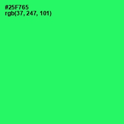 #25F765 - Malachite Color Image
