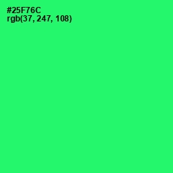 #25F76C - Spring Green Color Image