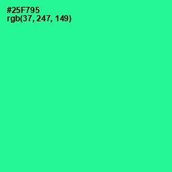 #25F795 - Shamrock Color Image