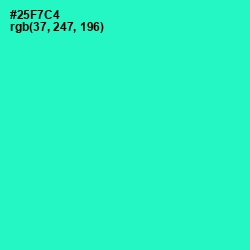 #25F7C4 - Turquoise Color Image