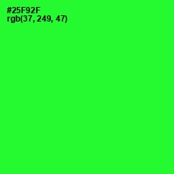 #25F92F - Harlequin Color Image