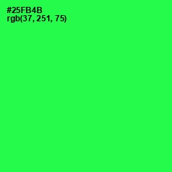 #25FB4B - Malachite Color Image