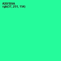 #25FB9A - Shamrock Color Image