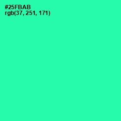 #25FBAB - Shamrock Color Image