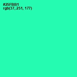 #25FBB1 - Shamrock Color Image