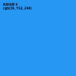 #2698F4 - Dodger Blue Color Image