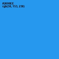 #2699EE - Dodger Blue Color Image