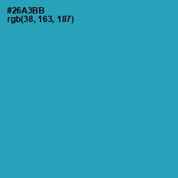 #26A3BB - Pelorous Color Image