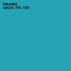#26A4B6 - Pelorous Color Image