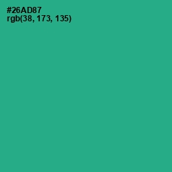 #26AD87 - Jungle Green Color Image