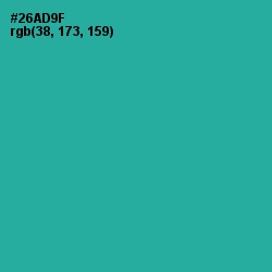 #26AD9F - Keppel Color Image