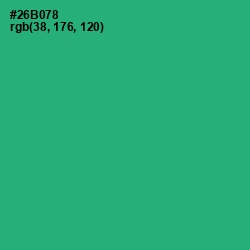 #26B078 - Jade Color Image