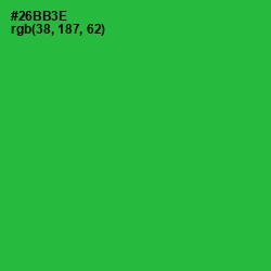 #26BB3E - Forest Green Color Image