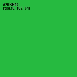 #26BB40 - Sea Green Color Image