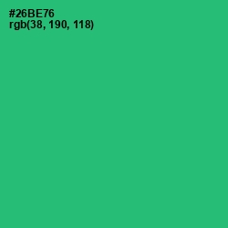 #26BE76 - Jade Color Image