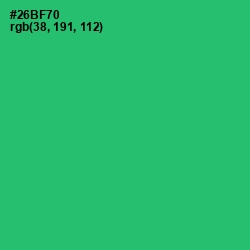 #26BF70 - Jade Color Image
