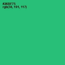 #26BF75 - Jade Color Image