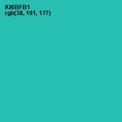 #26BFB1 - Pelorous Color Image