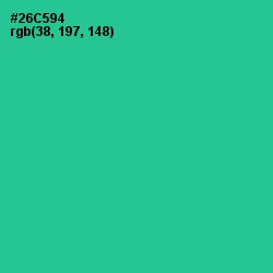 #26C594 - Shamrock Color Image