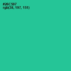 #26C597 - Shamrock Color Image