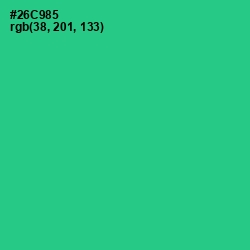 #26C985 - Shamrock Color Image