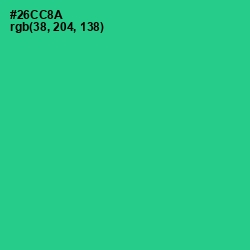 #26CC8A - Shamrock Color Image