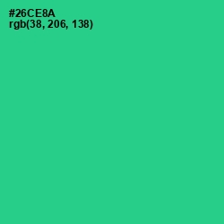 #26CE8A - Shamrock Color Image