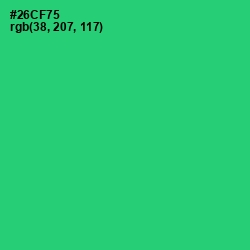 #26CF75 - Malachite Color Image