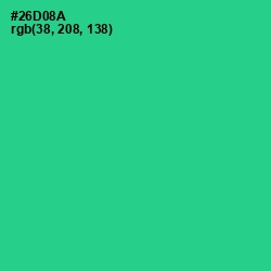 #26D08A - Shamrock Color Image