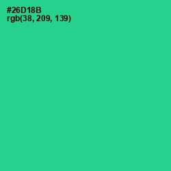 #26D18B - Shamrock Color Image