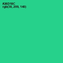 #26D18C - Shamrock Color Image