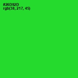 #26D92D - Harlequin Color Image