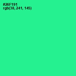 #26F191 - Shamrock Color Image