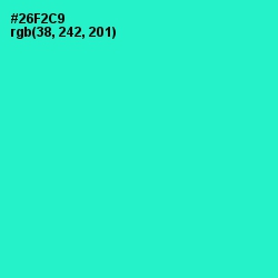 #26F2C9 - Turquoise Color Image