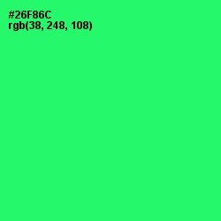 #26F86C - Spring Green Color Image