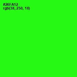 #26FA12 - Harlequin Color Image