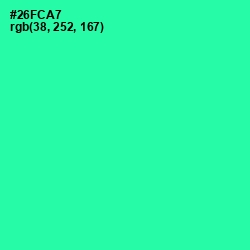 #26FCA7 - Shamrock Color Image