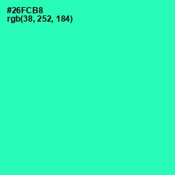 #26FCB8 - Shamrock Color Image