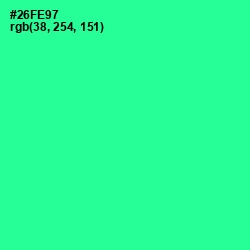 #26FE97 - Shamrock Color Image