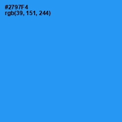 #2797F4 - Dodger Blue Color Image